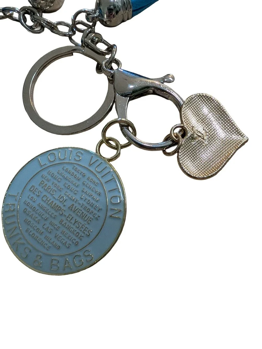 Louis Vuitton Trunks & Bags Charm 35mm (1) & (1) Louis Vuitton Heart Charm